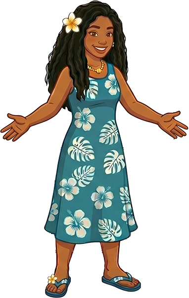 Welcoming Hawaiian woman