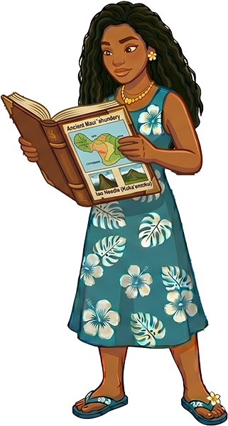 Hawaiian woman with warm nostalgic expression — memories of Old Maui